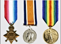 Medal Trio - 1914-15 Star, British War Medal, Victory Medal - Pip, Squeak and Wilfred